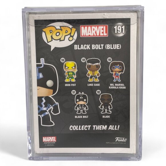 Funko Pop! Marvel: Black Bolt (Blue) #191 Exclusive SIGNED by Anson Mount - Picture 6 of 8